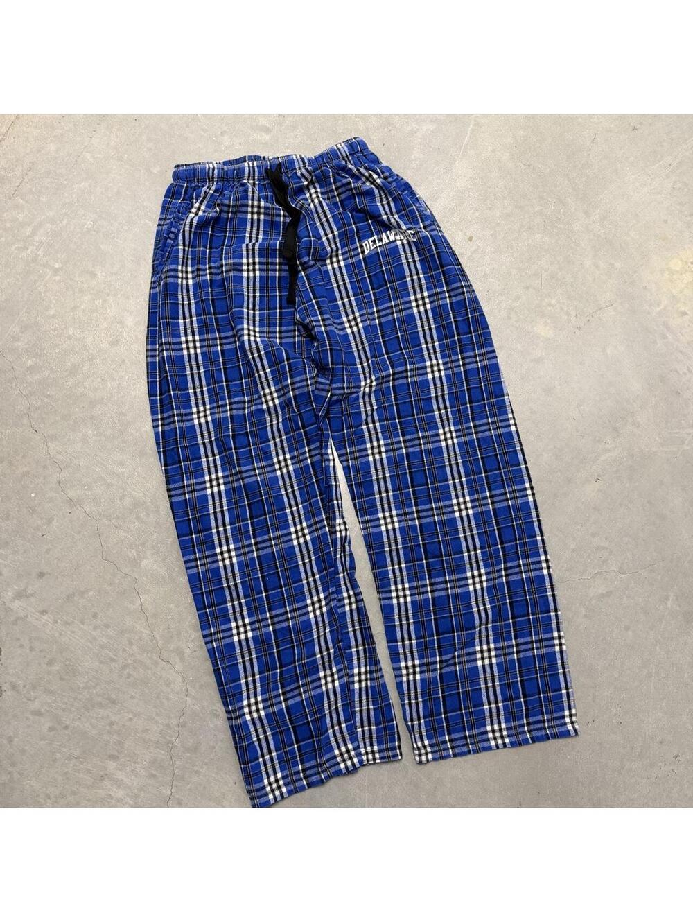2000s University of Delaware Blue Pajama Bottoms Boxercraft Sized Large
